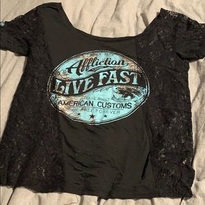 Affliction shirt size large